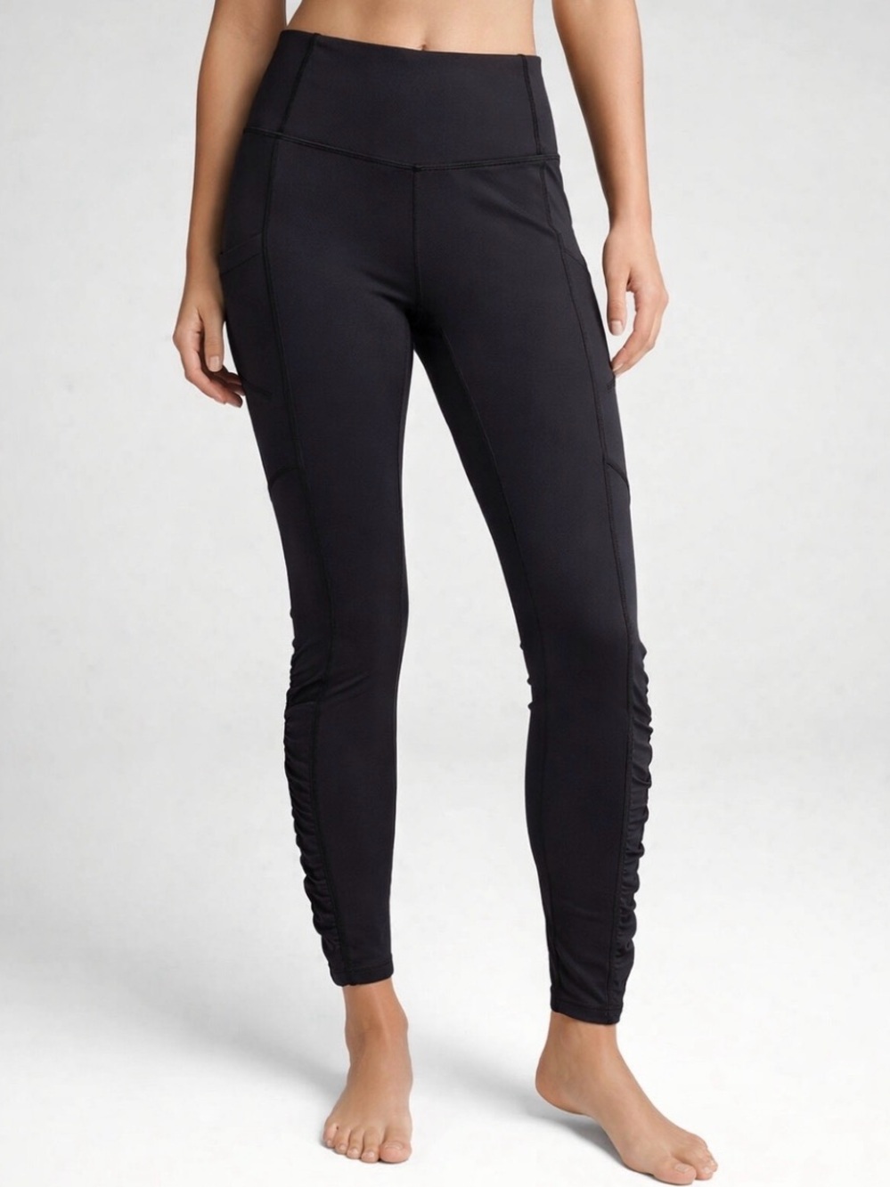 Lululemon Speed Tight IV Ruched Ankle Leggings Women’s Size 8 Black